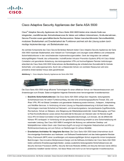 Cisco ASA 5500 Datenblatt
