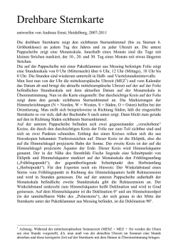 Drehbare Sternkarte