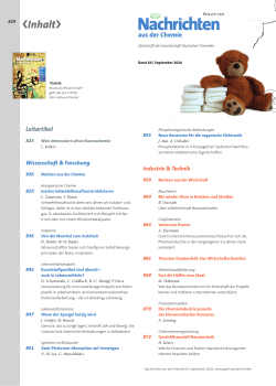 Inhalt (PDF-Datei) - Gesellschaft Deutscher Chemiker
