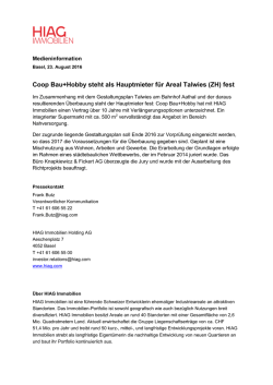 Infos - HIAG Immobilien