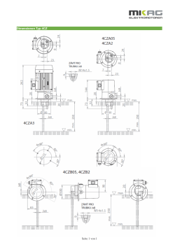 Seite 1 von 1 Dimensionen Typ 4CZ