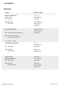Innungsliste