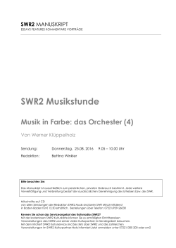 Musikstunde: Geigenbauer I
