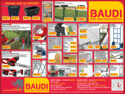 Immer erst zu BAUDI! 1199 8999 1999