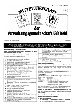 KW 34-2016 - Verwaltungsgemeinschaft Uehlfeld