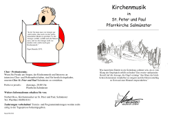 Kirchenmusik 2 Hj. 2016