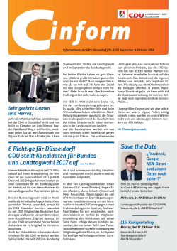 C-Inform Ausgabe September/Oktober 2016