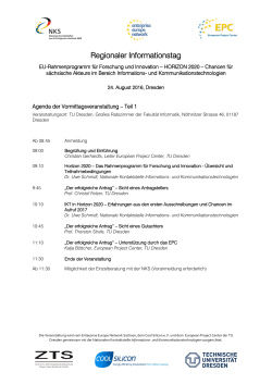 Agenda - TU Dresden