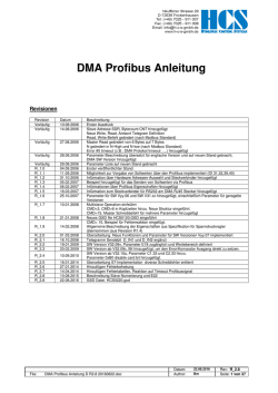 DMA Profbus Dokumentation