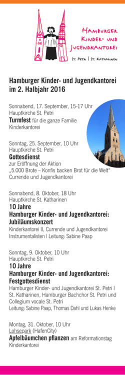 Halbjahres&uuml;bersicht - Hamburger Kinder