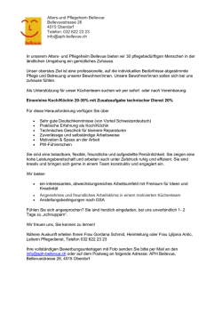 Alters-und Pflegeheim Bellevue Bellevuestrasse - aph