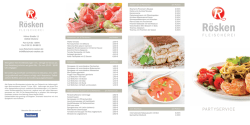 Speisekarte Partyservice - Fleischerei und Partyservice R&ouml;sken in
