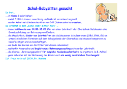 Babysitter - Oberschule Salzhausen