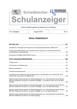 August 2016 - Regierung von Schwaben