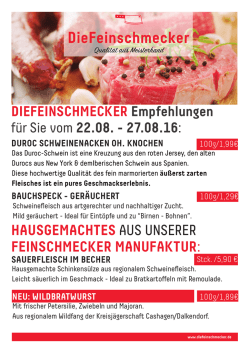 HAUSGEMACHTES AUS UNSERER FEINSCHMECKER