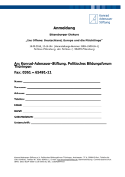 Programm PDF - Konrad-Adenauer