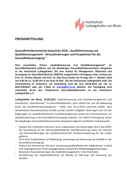 pressemitteilung - Hochschule Ludwigshafen am Rhein