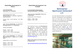 Flyer - Behinderten Sportverein Zehlendorf e.V.