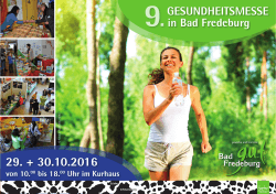 GeSUnDHeiTSmeSSe in Bad Fredeburg 29. + 30.10.2016 von