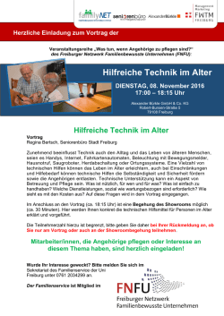 Hilfreiche Technik im Alter