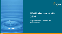 VDMA Gehaltsstudie 2016
