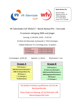 VR-CUP `16 - Vorrunde Altenstadt vormittags