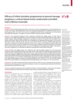 Articles Efficacy of infant simulator programmes to