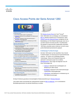 Cisco Access Points der Serie Aironet 1260
