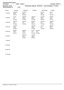 Q1 - Gymnasium Mariengarden