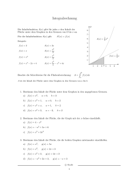 Integralrechnung