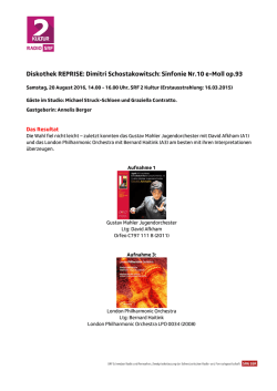 Dimitri Schostakowitsch: Sinfonie Nr.10 e