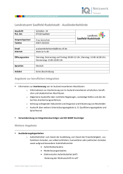 Beschreibung [PDF 144 KB] - Integration und Migration in Thueringen