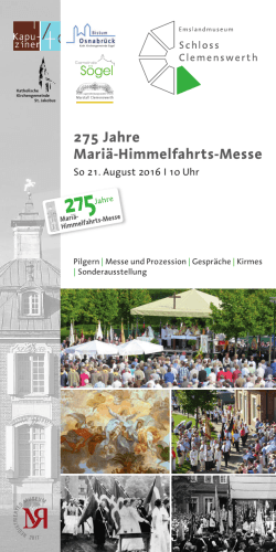 275 Jahre Mariä-Himmelfahrts-Messe