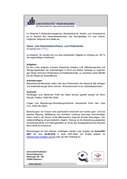 Haus- und Hofarbeiterin/Haus- und Hofarbeiter