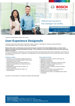 User-Experience Designer/in