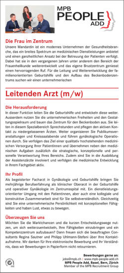 Leitenden Arzt (m/w)