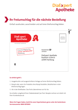 Ihr Freiumschlag f&uuml;r die n&auml;chste Bestellung