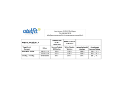 Preise 2016/2017 - Sportcenter Otelfit