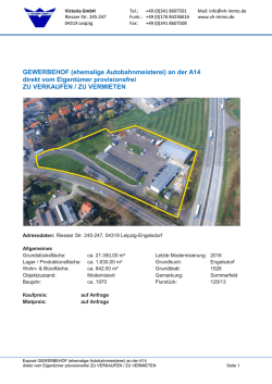 GEWERBEHOF (ehemalige Autobahnmeisterei) an der A14 direkt