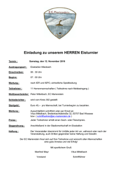 Herren - EC Marienstein