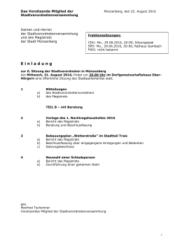 E inladung - Stadt M&uuml;nzenberg