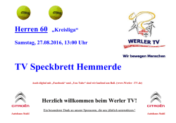 Herzlich willkommen beim Werler TV!
