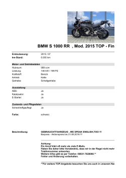 Detailansicht BMW S 1000 RR €,€Mod. 2015 TOP