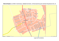 Übersichtsplan von 64521 Groß-Gerau, Stadtteil Dornheim, mit