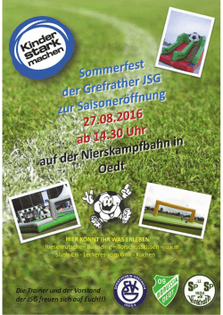 Die Trainer und der Vorstand der JSG freuen