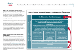 Cisco Partner Demand Center – Co-Marketing