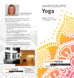 jahresgruppe - die Yogaschule in Bonn von Michaela Kehrle für
