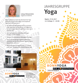 jahresgruppe - die Yogaschule in Bonn von Michaela Kehrle f&uuml;r