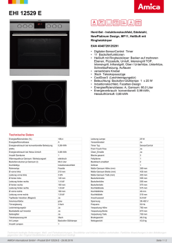 EHI 12529 E - Amica International GmbH