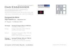Invitation - Das Esszimmer